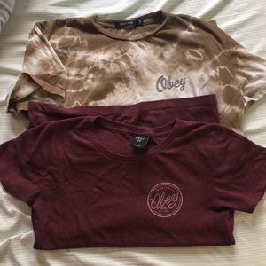Bundle of Two Obey Shirts